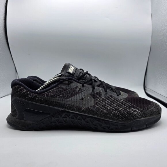 Nike Metcon 3 Mens Size 12 Triple Black Crossfit Gym Training Shoes 852928-002 main image 14